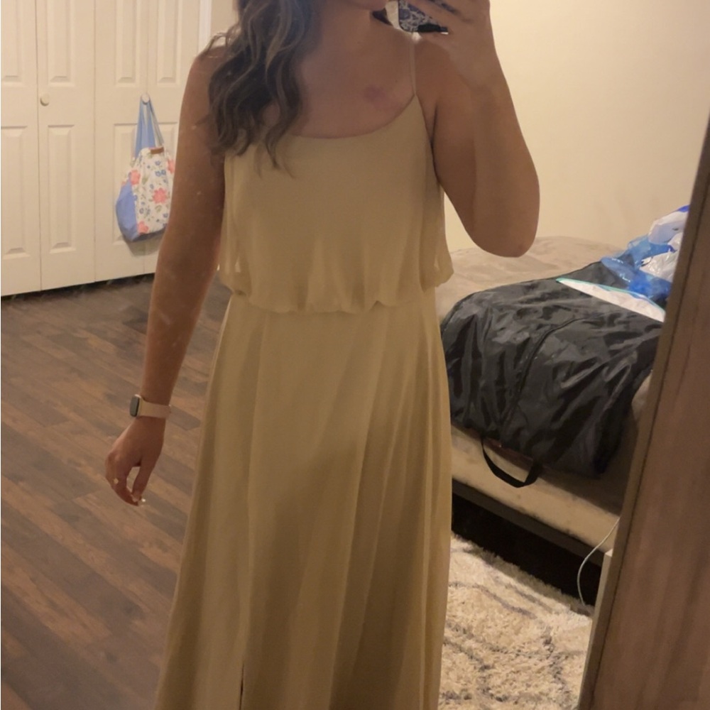 Elegant Cream Maxi Dress